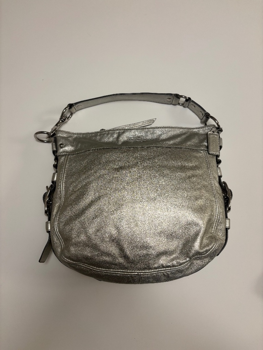 COACH Large Leather Zoe Shoulder Bag
